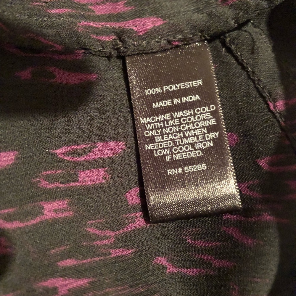 Express Sheer Button Down Top - Picture 5 of 6